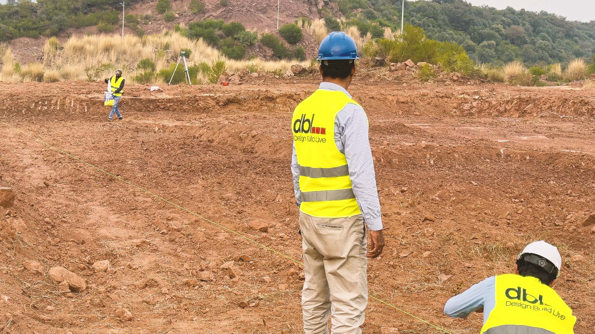 DBL construction team supervising residential building site in Islamabad ensuring quality and structural accuracy